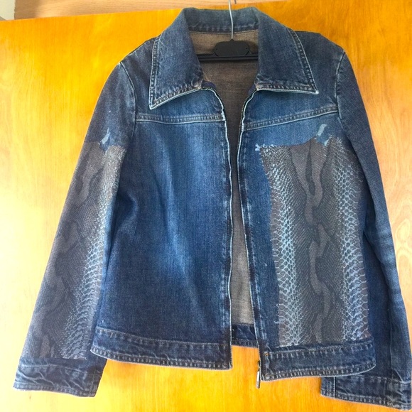 Sold💝VINTAGE ROBERTO CAVALLI JEAN JACKET❤️HP - Picture 2 of 6